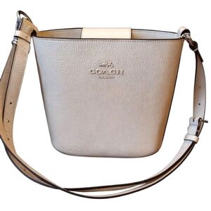 Sold  Coach Cream Crossbody Bag